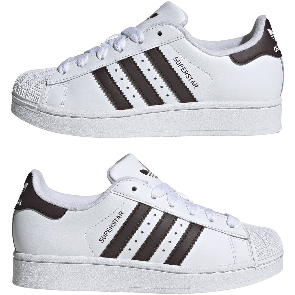 Køb adidas Originals Ftwr White/Aurora Coffee/Ftwr White Superstar Ii J Sneakers