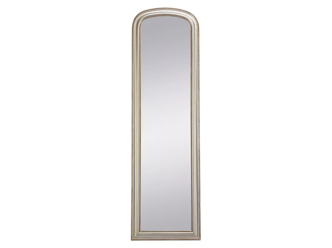 Miroir sur pied style vintage en bois de paulownia - Champagne - L.50 x H.170 cm - TERESA