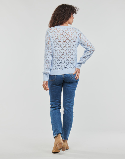 JDY - JDYLETTY L/S STRUCTURE PULLOVER - Bleu Clair