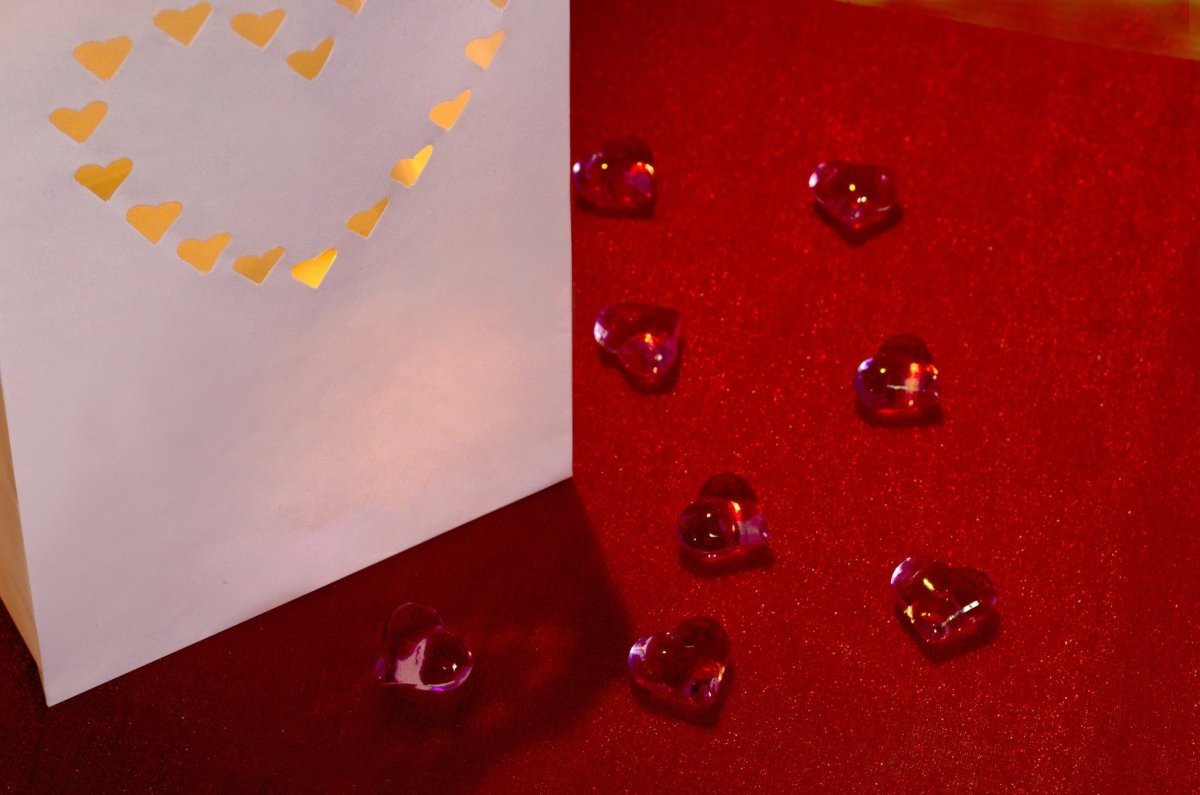 Candle Bags Hartjes 26cm 10st
