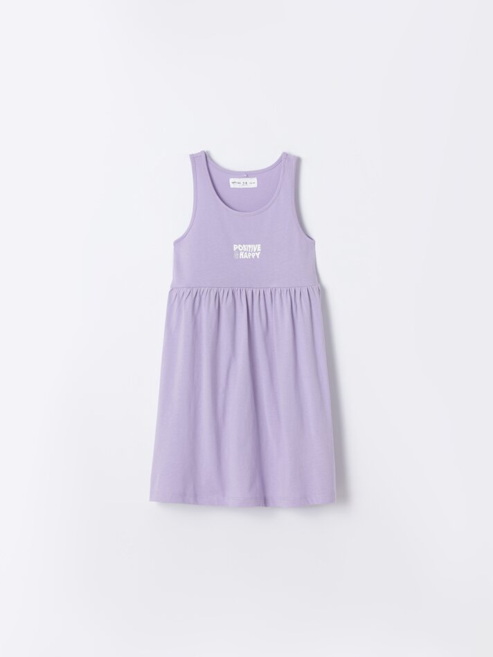 Conjunto com 2 vestidos estampados - Lilás