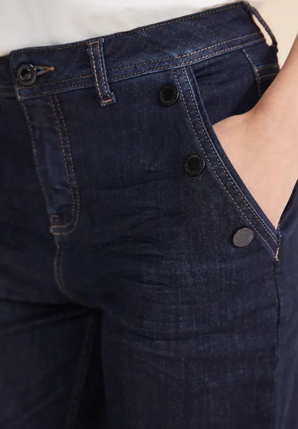 Casual Fit Jeans - dark blue rinsed wash