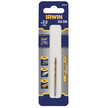 Irwin titanium metaalboor Ø3 mm
