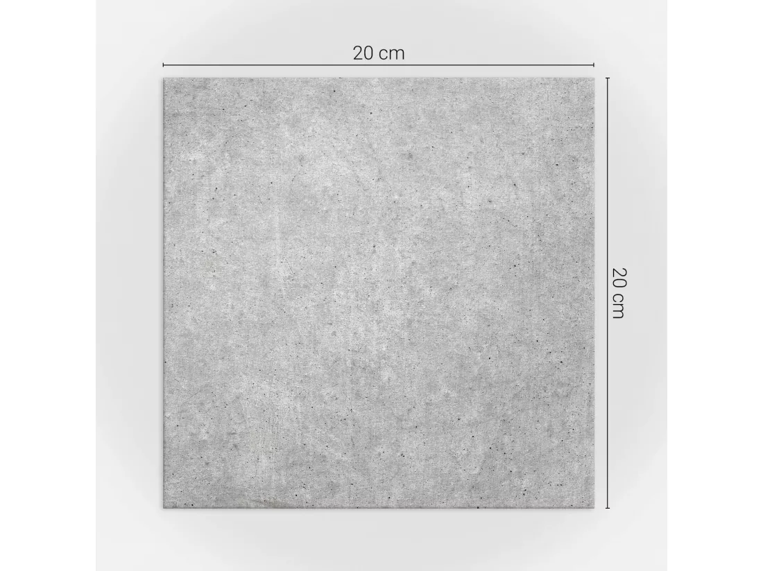 Carreaux autocollants PVC, Carrelage PVC adhésif - 20x20x20 - Texture de béton brut