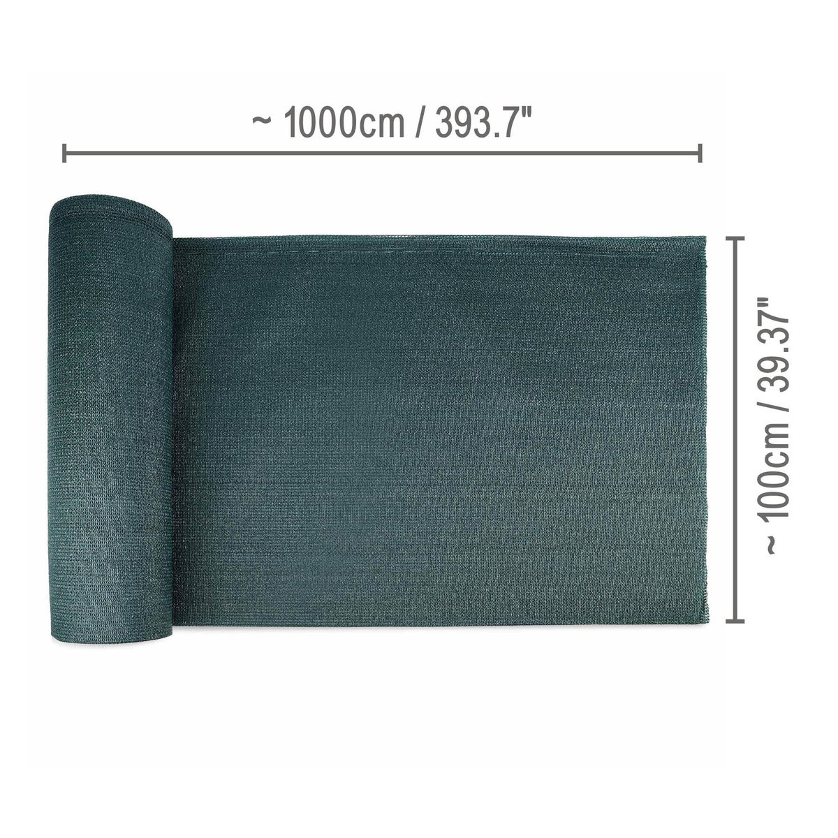Sol Royal Shade Fabric SG80 Privacy Fence 100x1000cm Groen