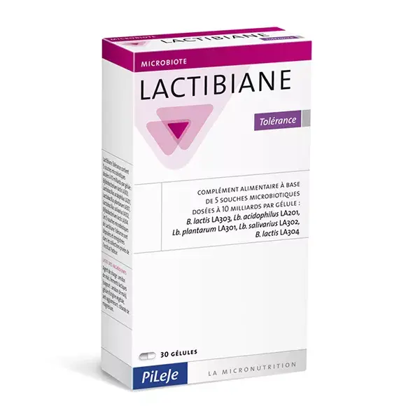 Pileje Lactibiane Tolerância 30 cápsulas