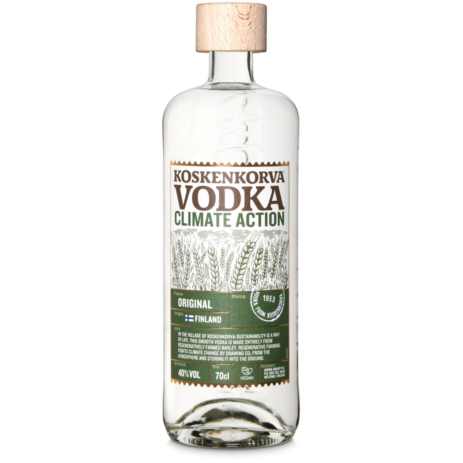 Koskenkorva Vodka Climate Action -70cl