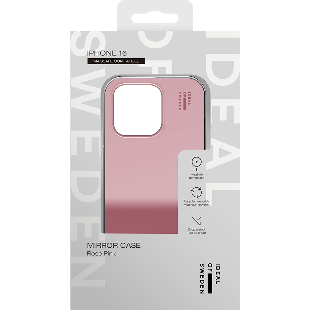 iPhone 16 MagSafe Hardcase Hülle Mirror Case Recycled (IDMRCMS-I2461-482) - Roségold