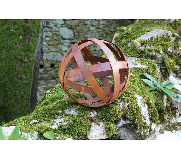 Ferrum Metall-Kugel aus Blechstreifen, rund,