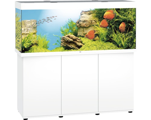 JUWEL Rio 450 SBX aquariumcombinatie met LED-verlichting, verwarming, filter en witte kast