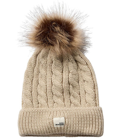 Sofie Schnoor Mütze/Handschuhe - Strick - Brown Melange