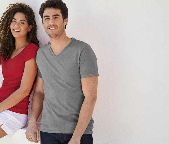 Gildan GN646 - T-Shirt Homme Col V 100% Coton