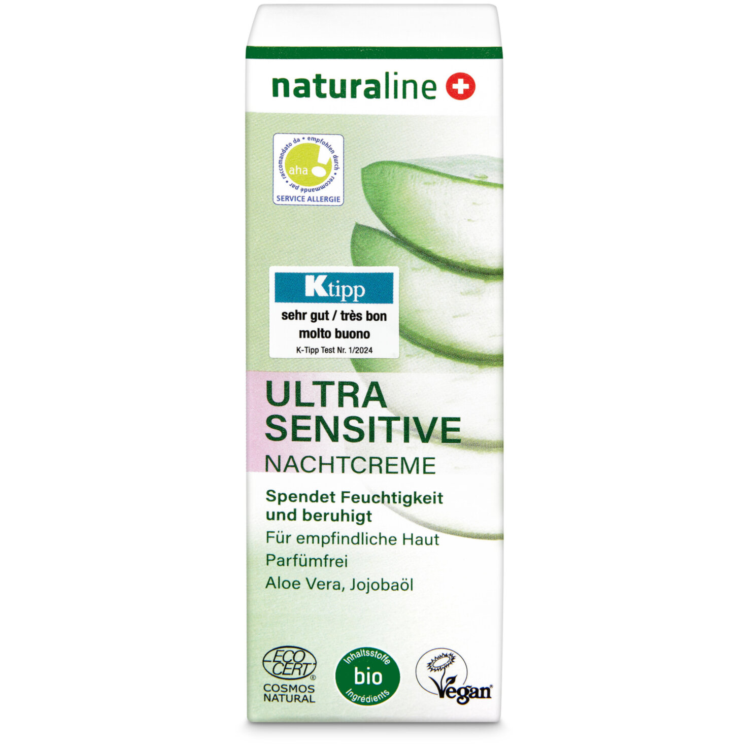 Naturaline Ultra Sensitive Hydro Nachtcreme