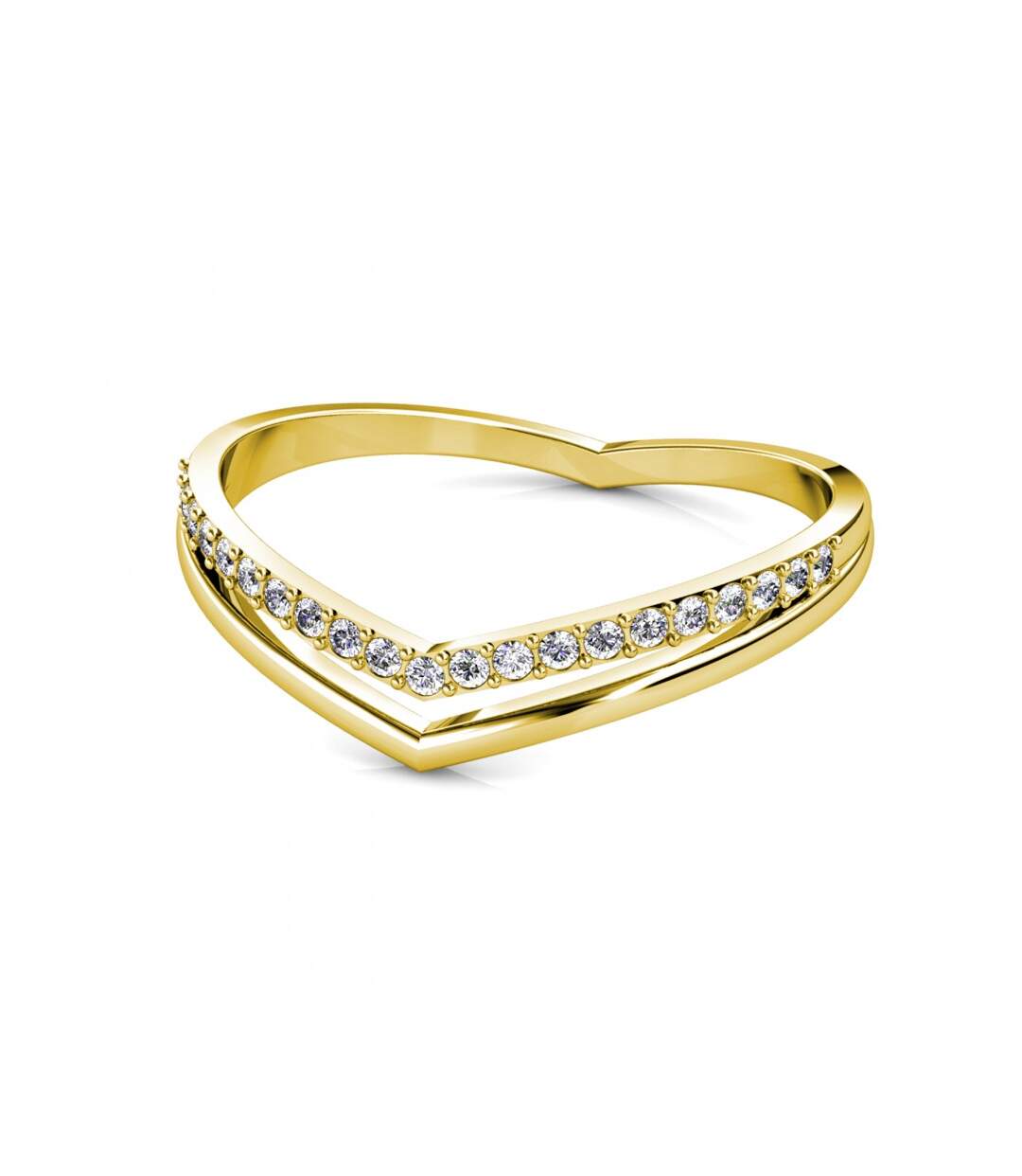 Bague Tiryns - Or Rosé et Cristal