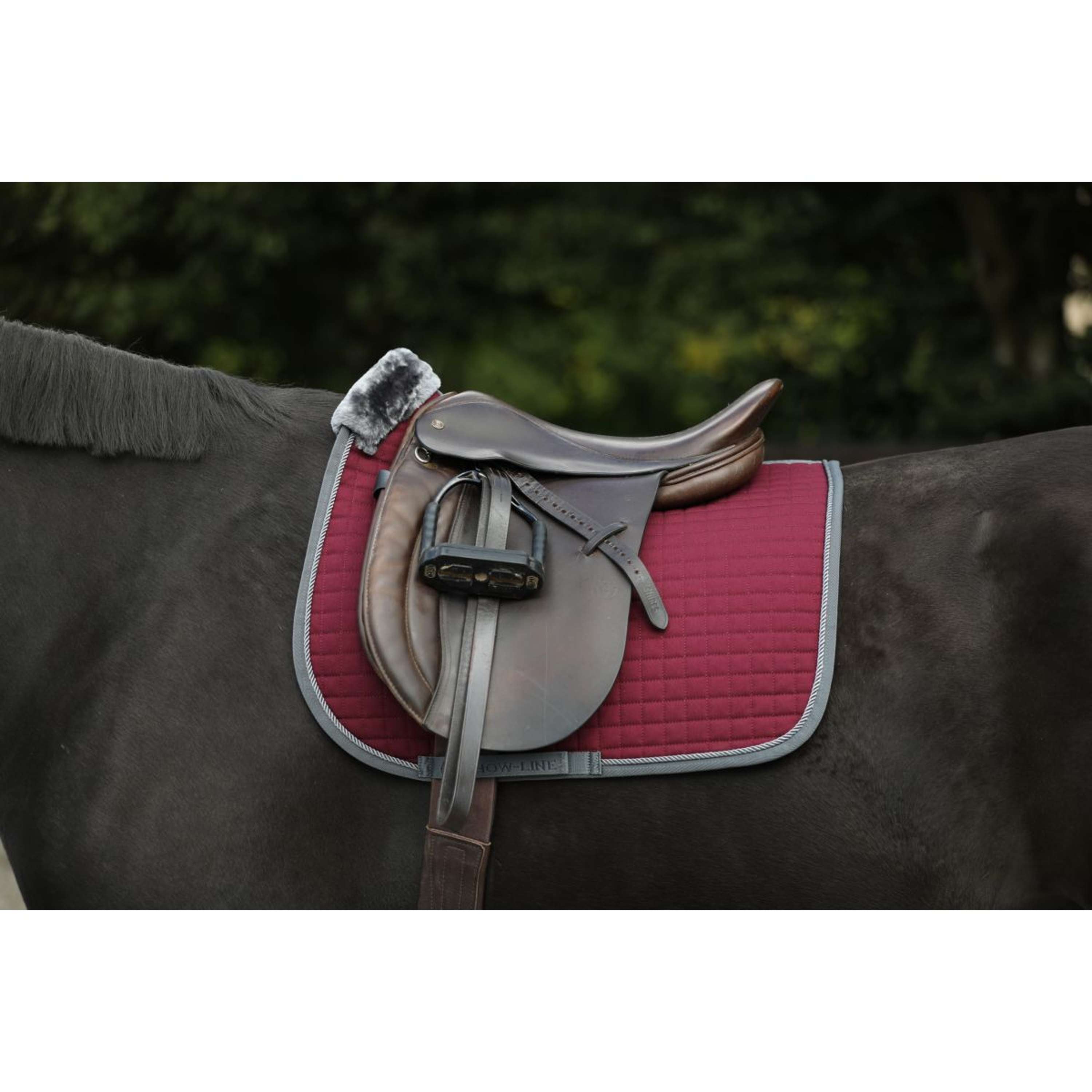 Bucas Zadeldekje Show-Line Dressuur Burgundy