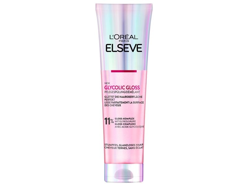 L'Oréal Elsève Haarspülung Glycolic Gloss 150 ml Conditioner verbessert die Haarqualität und versiegelt das Haar mit Glanz