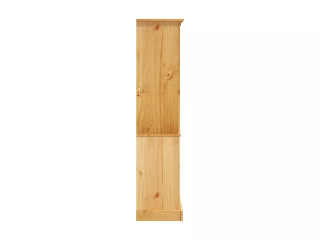 Bibliothèque 5 niveaux Gamme Corona Pin mexicain 81x40x170 cm
