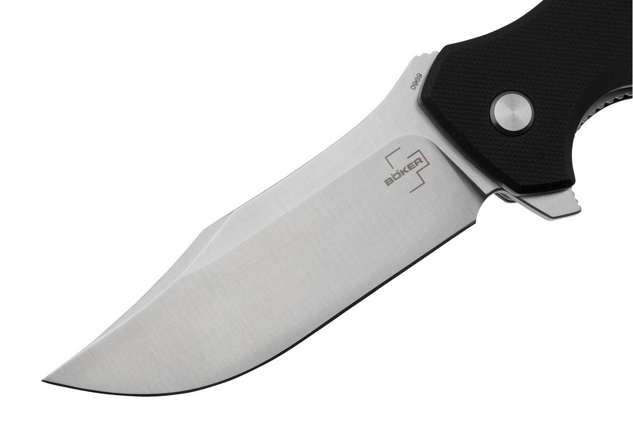 Böker Plus M.E.R.K. 1, 01BO552, Satin D2, Black G10, zakmes, Vaeringi design