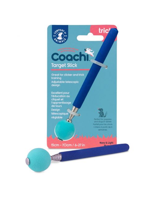 Coachi Target Stick - Hondenopvoeding - Navy Lichtblauw