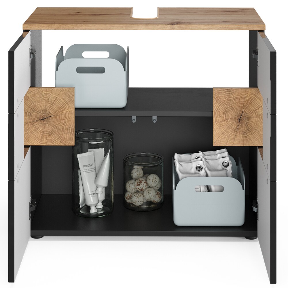Vicco Waschtischunterschrank Waschbeckenunterschrank Unterschrank Eden 2 Türen
