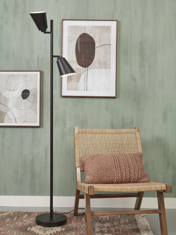 It's about Romi Bremen vloerlamp zwart