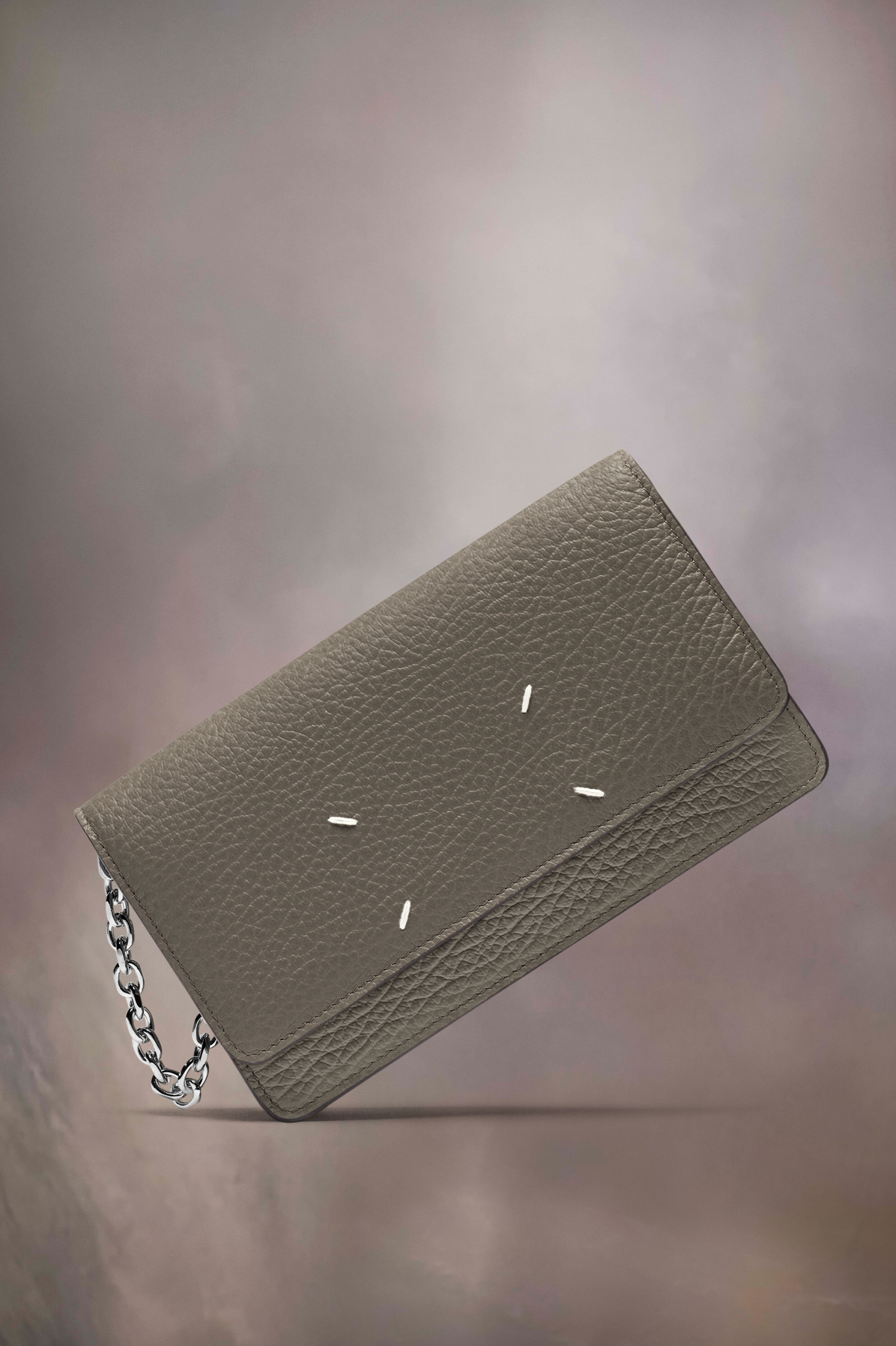 Portefeuille chaîne Four stitches | femme Gris foncé