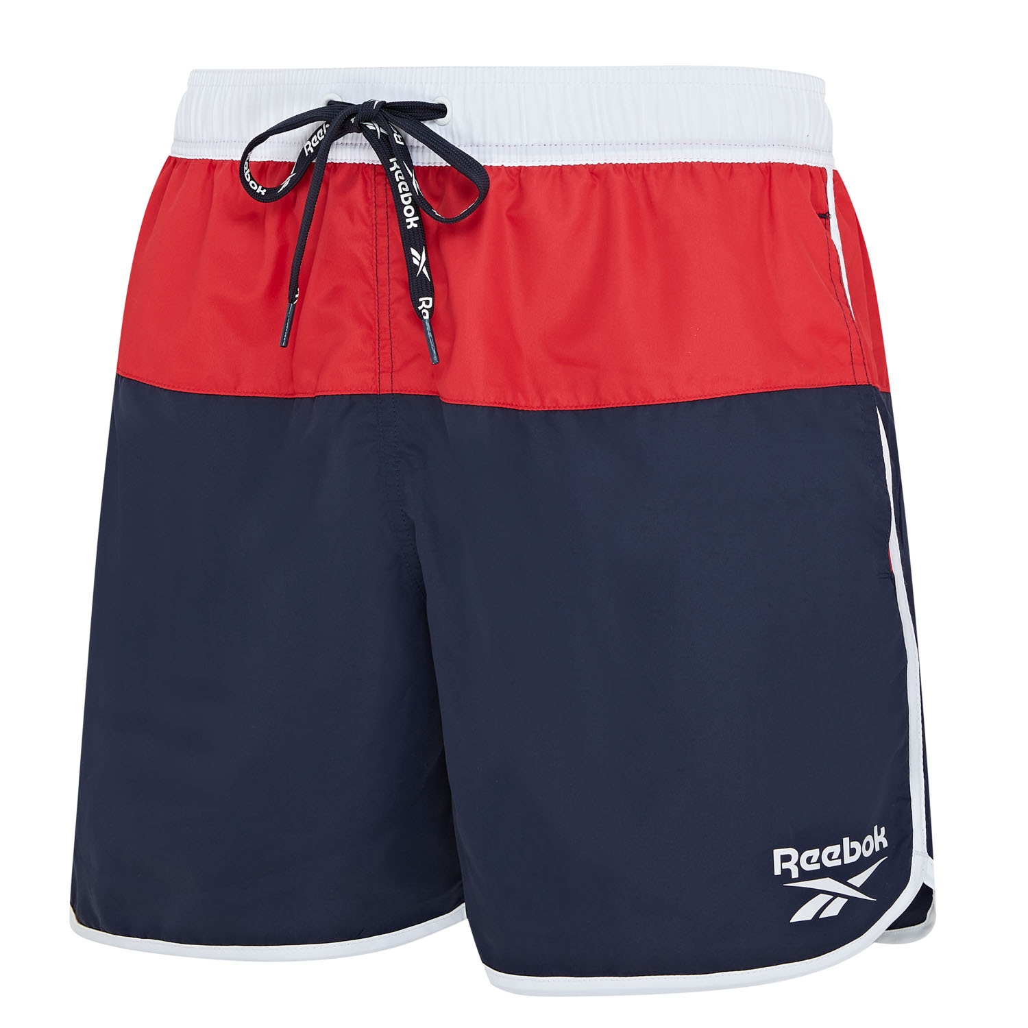 Reebok Badeshorts »Troy«, 1 Stk. mit Kordelzug und elastischem Bund, mit Logo, schnell trocknend