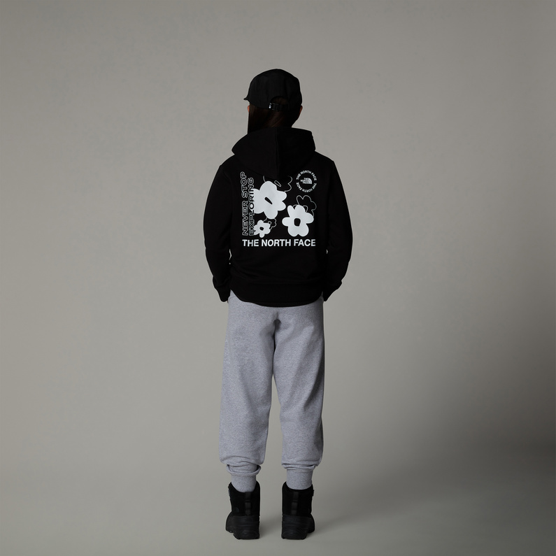 The North Face Kinder Girls Flower Graphic Relaxed Hoodie