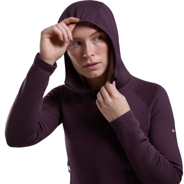 Veste polaire randonnée MONTANE FURY HOODIE W MULBERRY