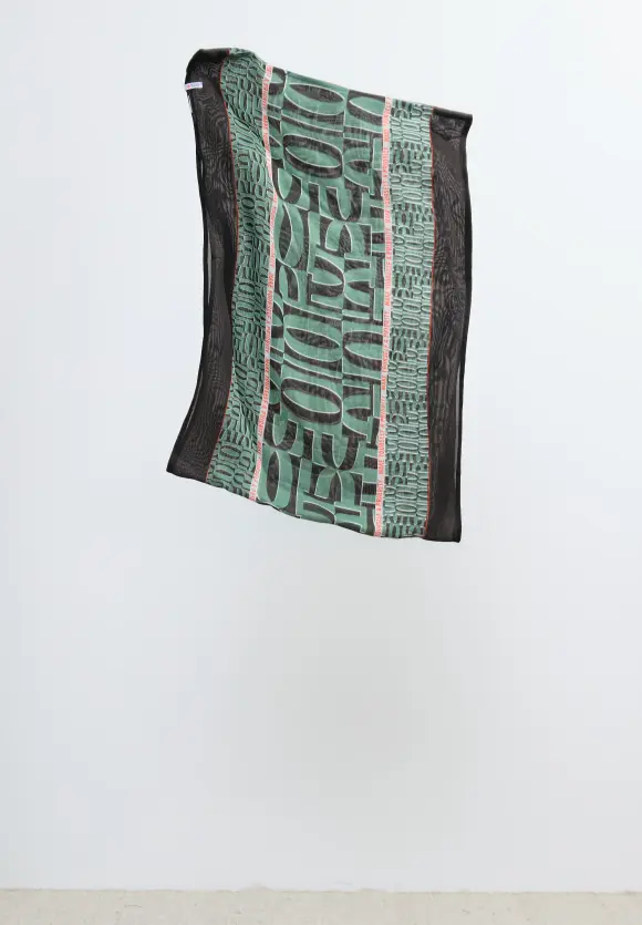 Modal Print Loop - raw salvia green