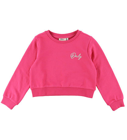 Kids Only Sweatshirt - KogCeleste - Fuchsia Purple/Silber Glitze