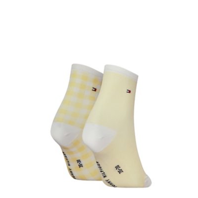 Chaussettes femme Birdseye Gingham JAUNE TOMMY HILFIGER