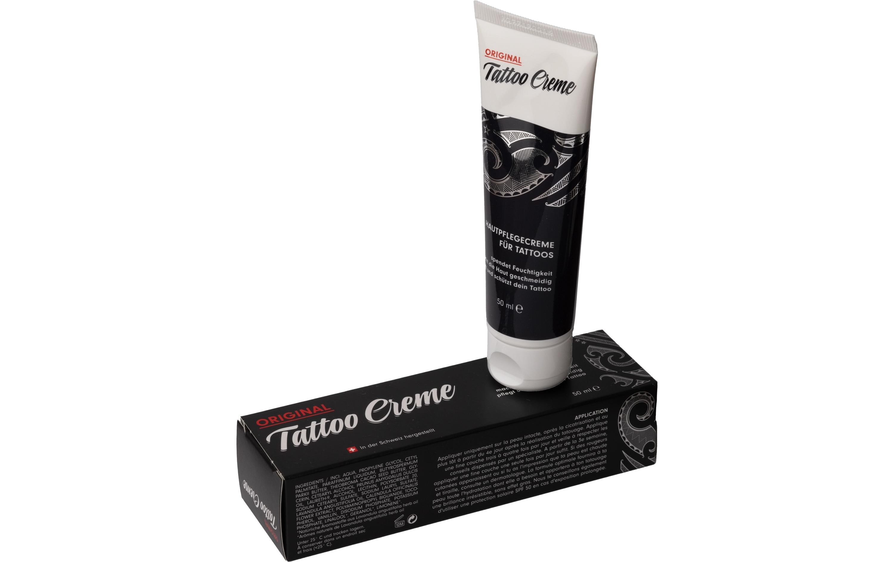 Original Tattoo Creme 50 mlPflegende, feuchtigkeitsspendende Creme für tätowierte Haut