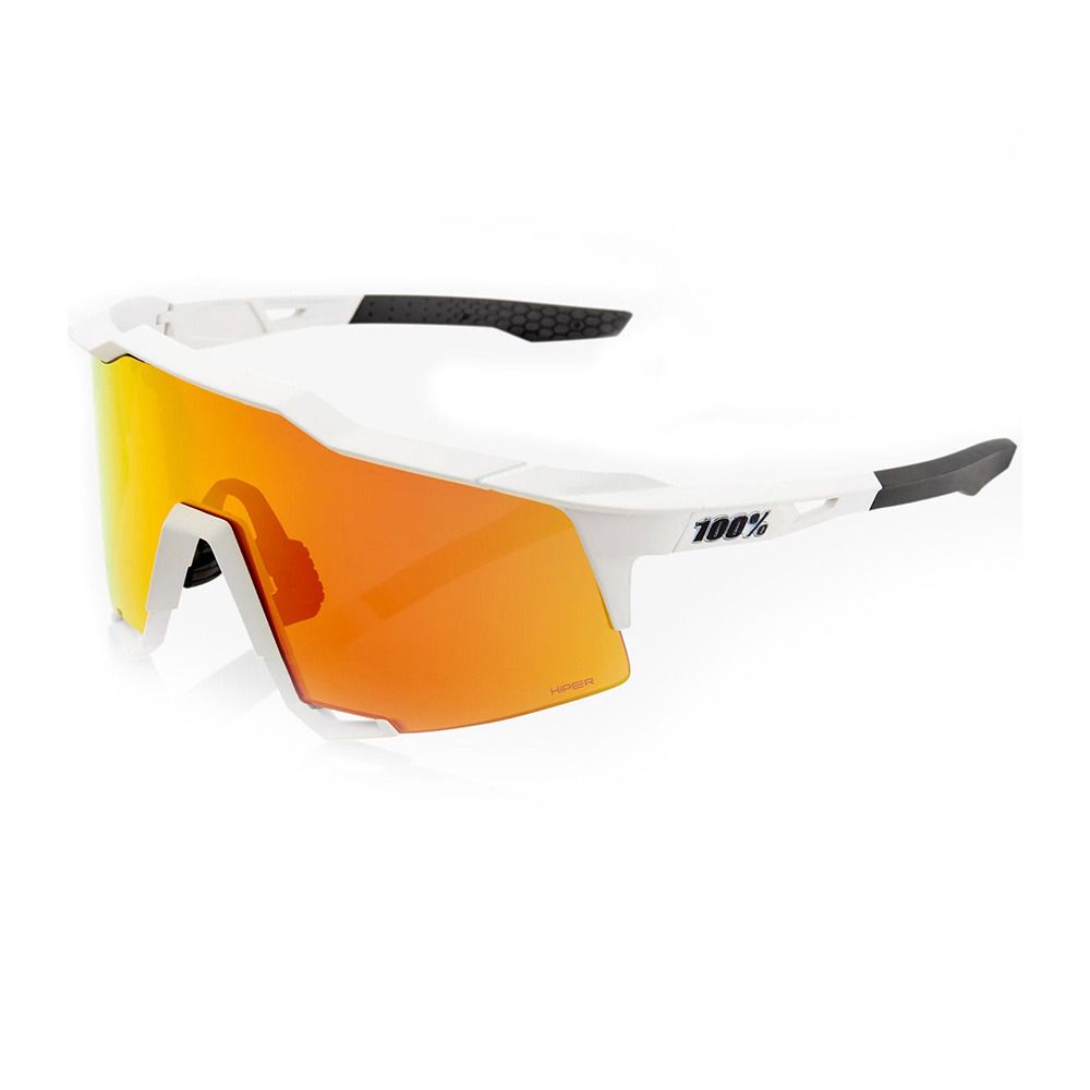100 percent THE SPEEDCRAFT® - Lunettes de soleil white/hiper red multilayer mirror