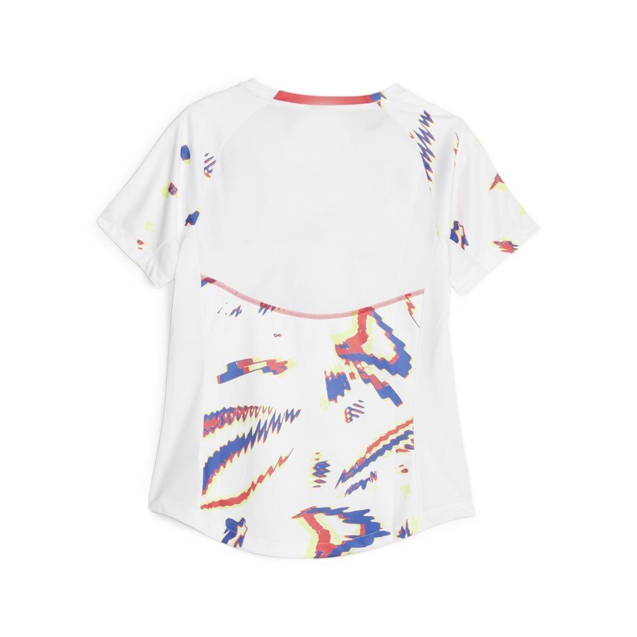 PUMA T-shirt d'Entraînement IndividualBlaze - Blanc/Fire Orchid Femme