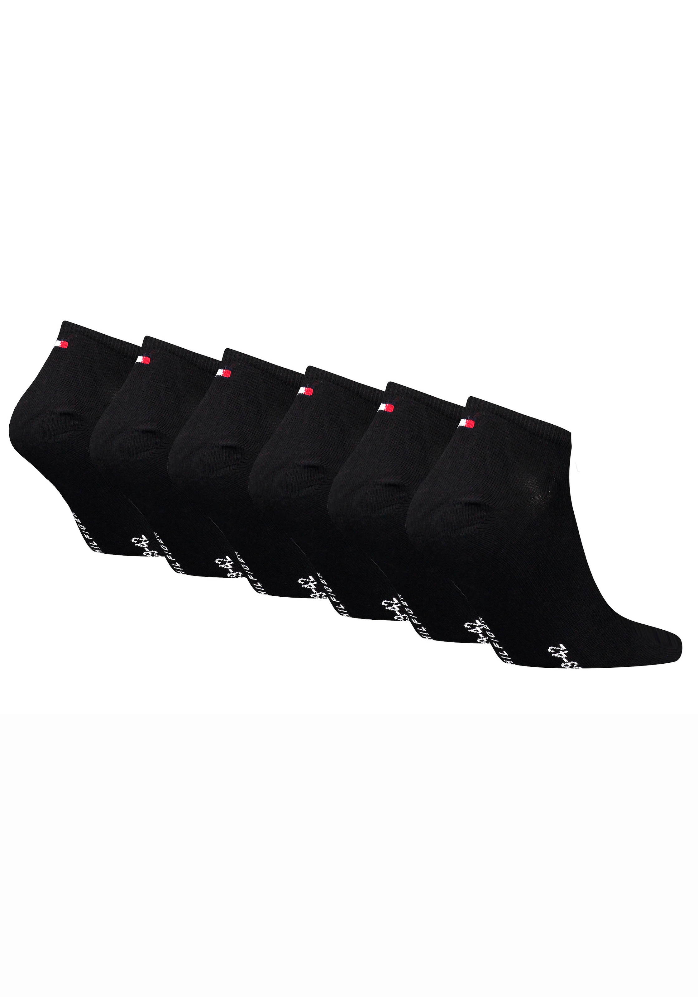 Tommy Hilfiger Sneakersocken »TH MEN SNEAKER 6P ECOM« 6 Paar, 6 Stk. tlg. mit gekämmter Baumwolle