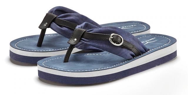 Venice Beach Badezehentrenner »Sandale, Badeschuh, Pantolette, Badelatsche, Flip Flop, Badeschlappe«  Zehentrenner mit wasserabweisender und leichter Sohle VEGAN