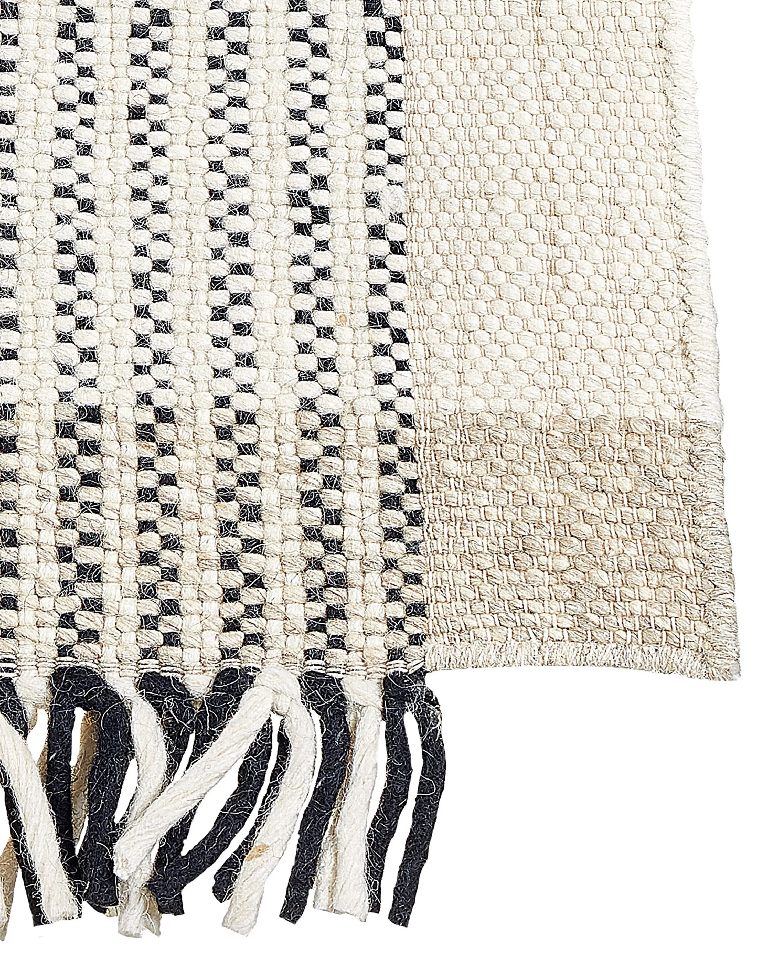 Vloerkleed DIVARLI Beige 160 x 230 cm Wol