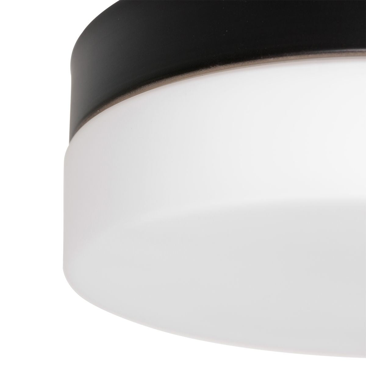 Steinhauer Plafondlamp Ikaro Ã 24 cm IP44 zwart