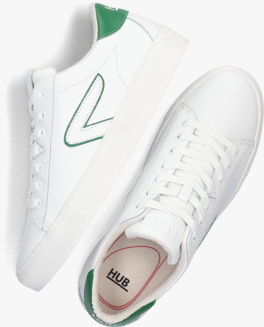 HUB witte hub lage sneakers hook-z