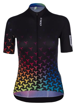 Maillot Manches Courtes Femme Q36.5 G1 Good Vibes 2.0 Noir/Multi
