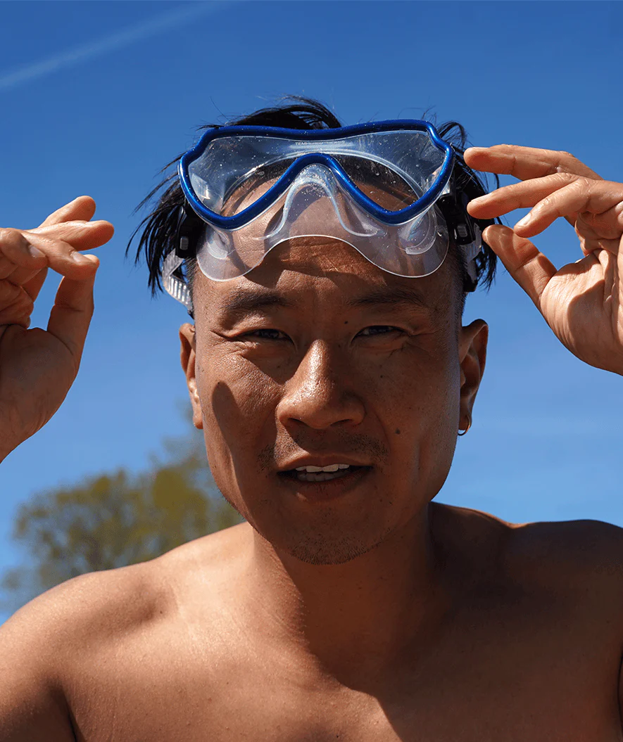 Watery Combo snorkelsæt til voksne (fra 15 år) - Fraser/Coast - Blå/mørkeblå