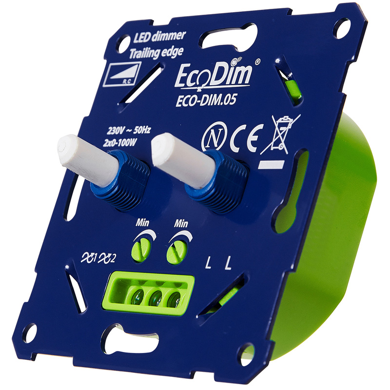 Eco-Dim.05 Led dimmer duo 2x 0-100W (RC)