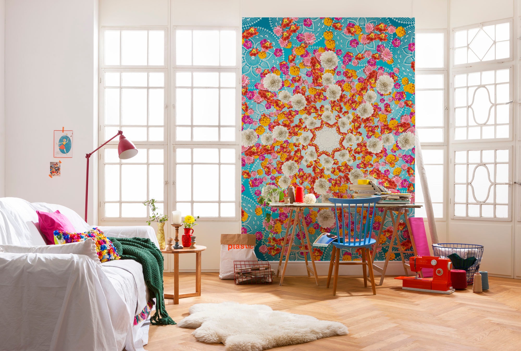 Komar Fototapete »Happiness - Grösse 184 x 254 cm« bedruckt glatt Wohnzimmer, Schlafzimmer