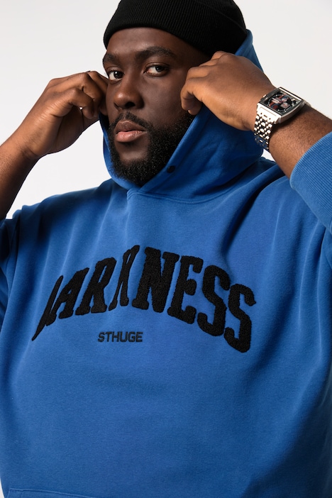STHUGE Hoodie, Langarm, acid washed, Print, bis 8 XL