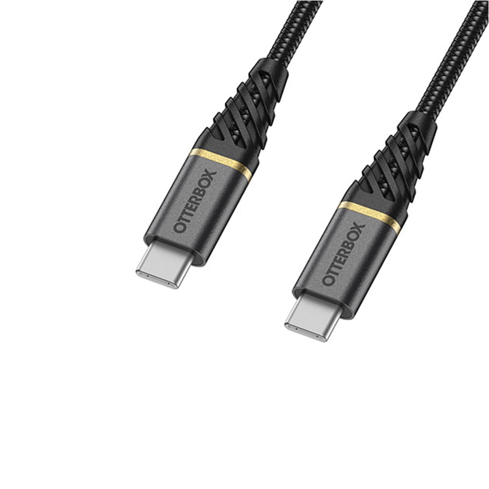 (3m) 60W Premium USB C auf USB C Schnellladekabel Nylon Datenkabel Power Delivery (78-52679) - Glamour Black