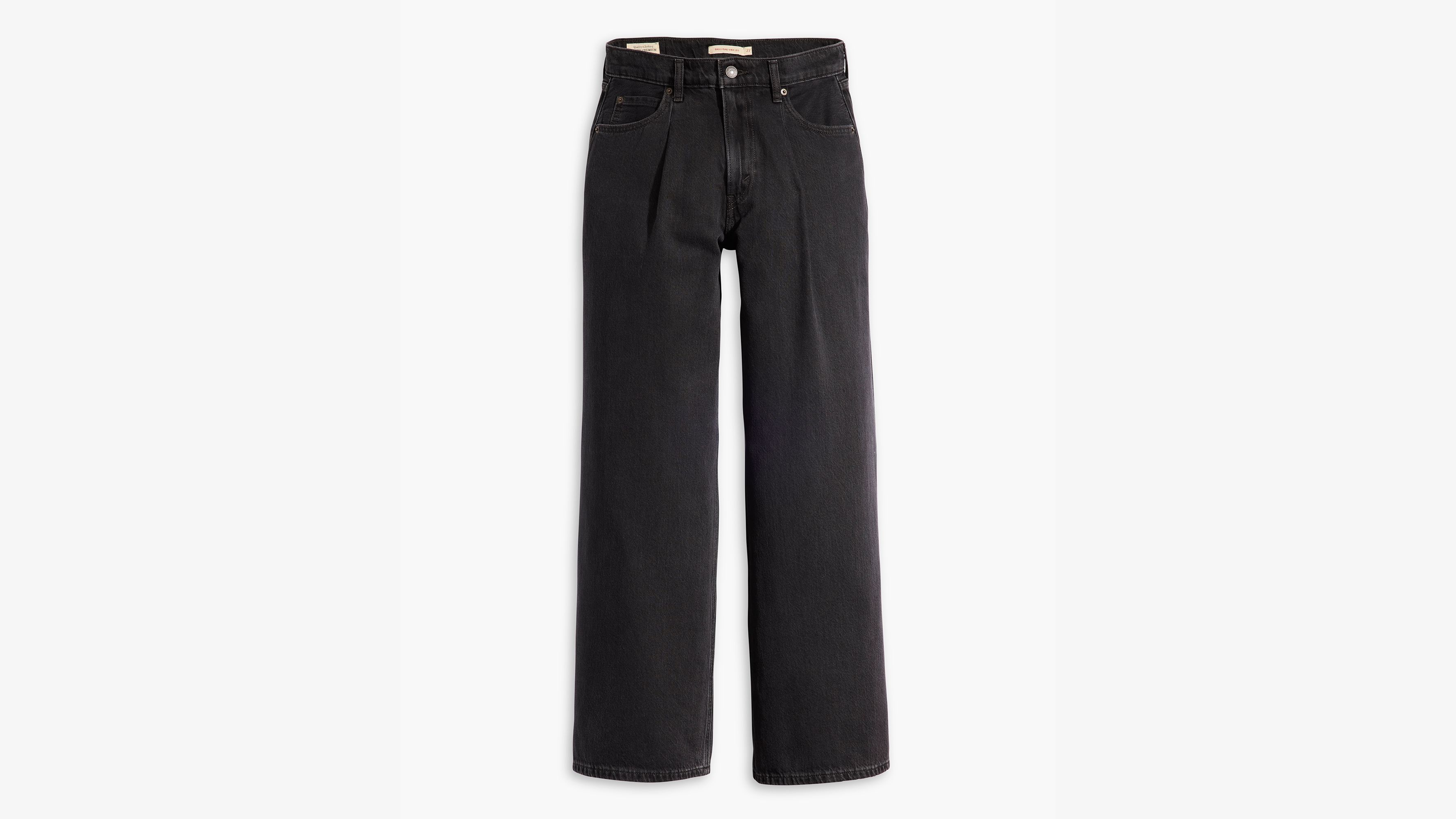 Jean Baggy Dad Wide Leg Lightweight - Capturing Moments - Noir