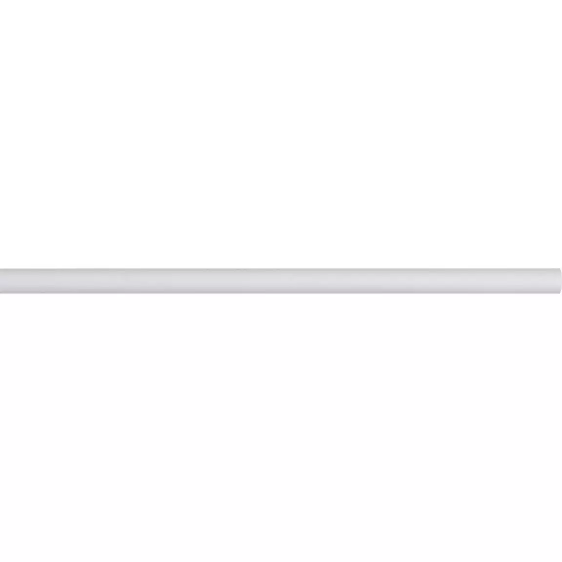 Tringle rideau métal (L160 cm / D28 mm) Lino Blanc mat
