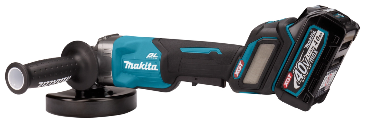 Makita GA032GM201 XGT 40V Max Li-ion accu haakse slijper set (2x 4,0Ah) in Mbox - 125mm - koolborstelloos