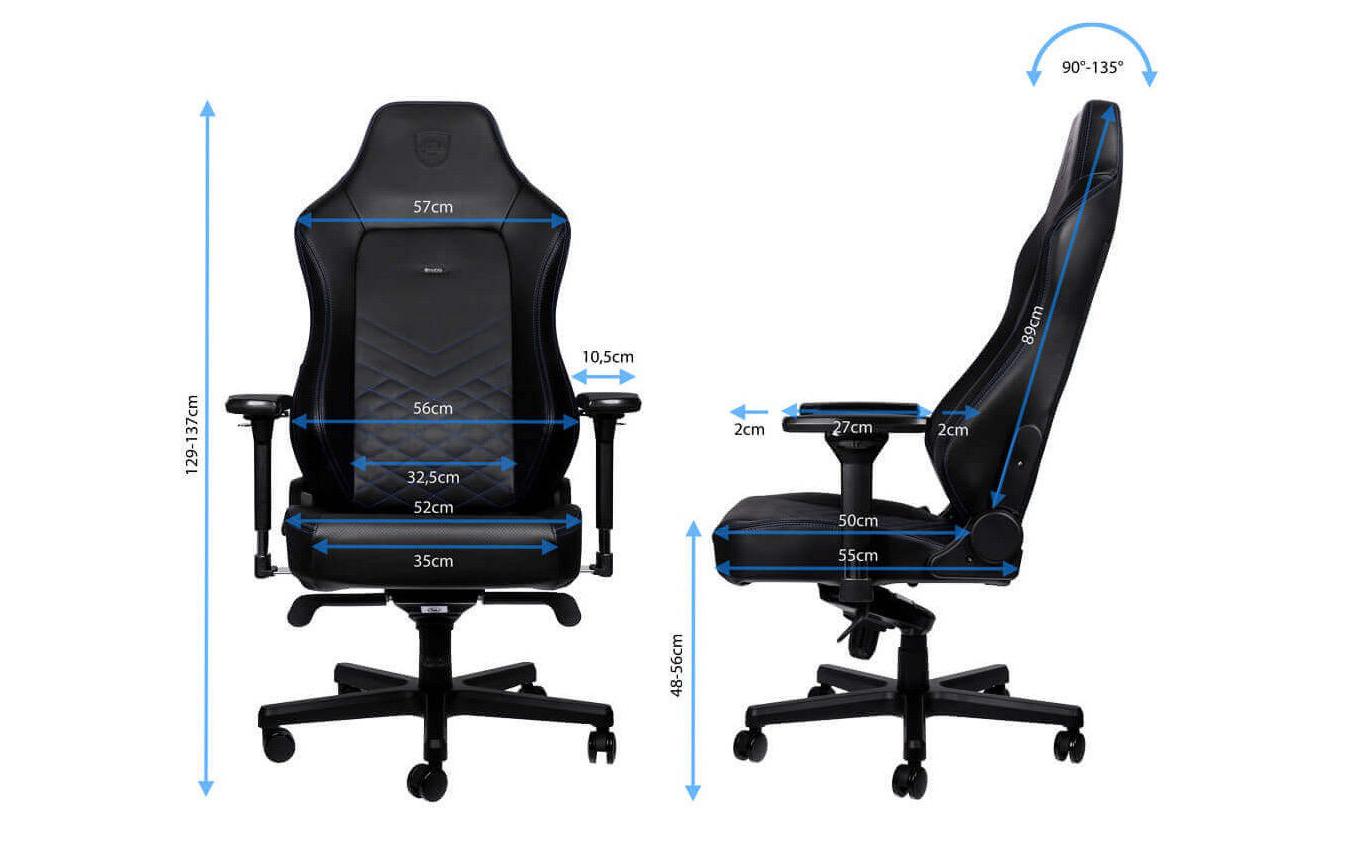 Gaming-Stuhl HERO Schwarz/Blau<br>Ergonomischer Gaming-Stuhl